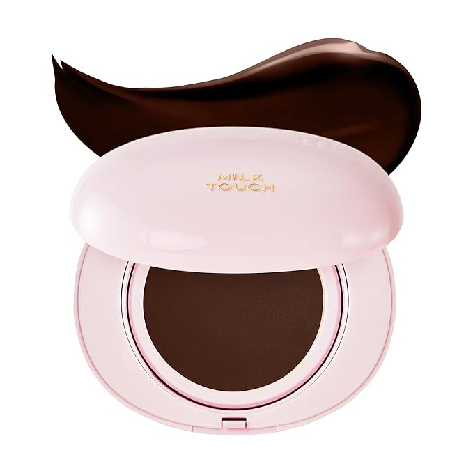 milktouch Cushion Foundation, 24H Flawless Skin, Radiant Shine, No Oxidation, Long-Lasting, Non-Creasing, 60% Hydrating Skincare Infused Korean, Stocking Stuffers, Christmas Gifts (52N Espresso)