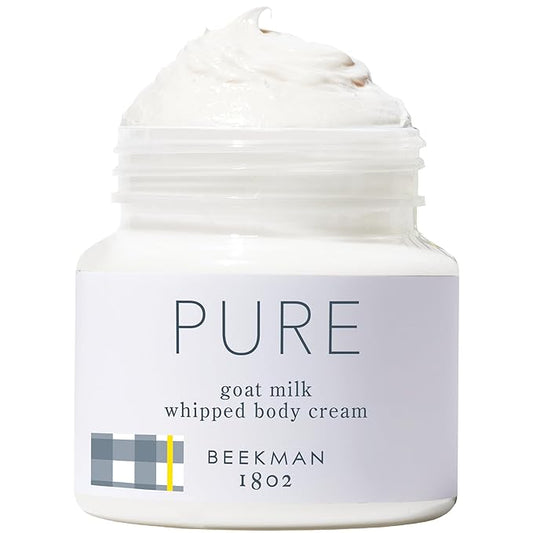 Beekman 1802 Whipped Body Butter Cream with Goat Milk - Deeply Moisturizes, Softens Skin - Natural & Gentle for All Skin Types - Non-Greasy, Cruelty-Free, 8 oz