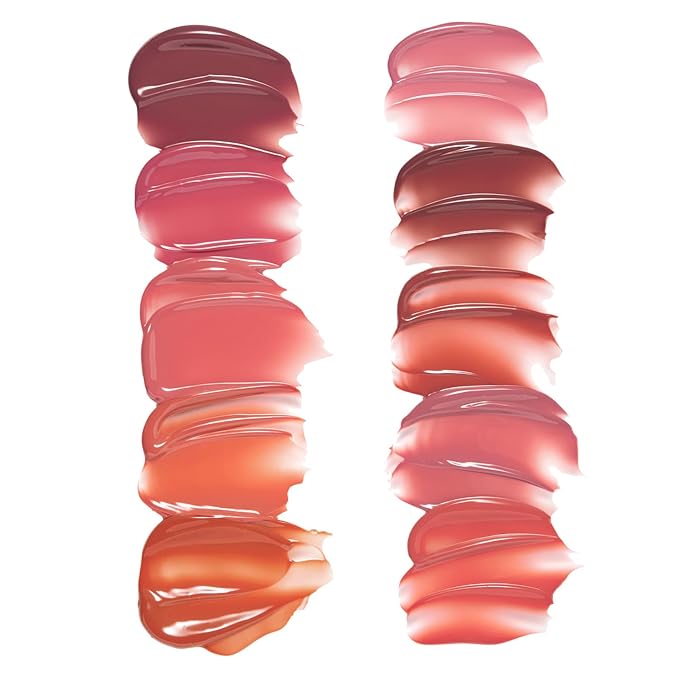 Laka Jelling Nude Gloss, 4.5g/0.15oz, Sheer Hydrating Lip Oil with No Stain, Non-Sticky, Nourishing Gloss for a Fresh, Glowy Look, Vegan, Clean Beauty Makeup, K-Beauty (#305 Tangerine Ring)
