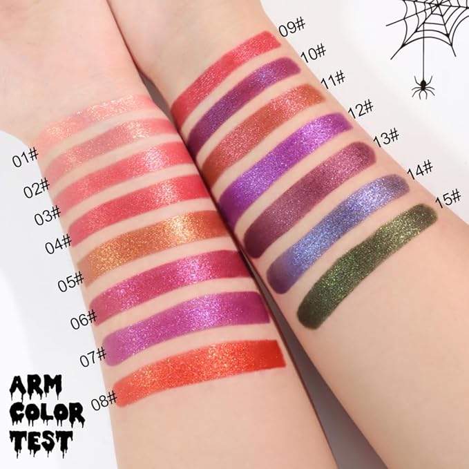 Peach Pink Metallic Lipstick for Women,Lightweight Non-Drying Shimmer Frosted Lipsticks,Glitter Lip Gloss Stain Long Lasting Waterproof No Smudge Proof No Transfer 12 Hour,Cruelty-Free Makeup