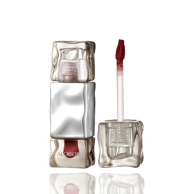ALOBON Cream Lip Gloss Lipstick, Long-Lasting Color Development Cranberry Red Anti-Smudge Matte Lipstick (03 Pink)
