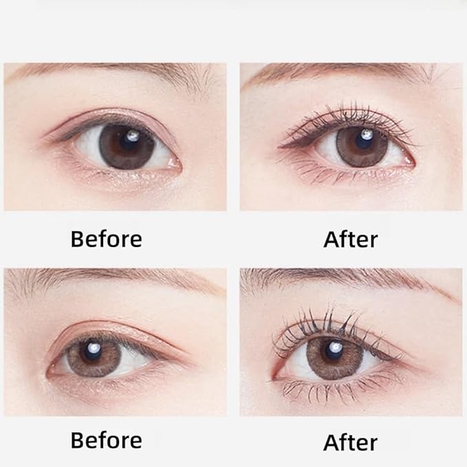 Black Mascara with Comb Brush Separates Lashes for Definition, No Clumping, Smudge-Proof, Volume and Lengthening, Waterproof