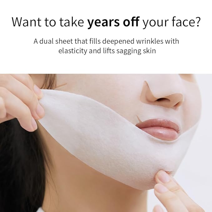 Mediheal Retinol Collagen Cream Lifting Mask (4 Counts) for V Line Mask,Anti-Aging - Helps Reduce Fine Lines & Wrinkles, and Smoothens Skin
