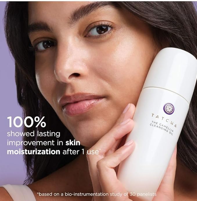 TATCHA Pure One Step Camellia Cleansing Oil | 2 in 1 Makeup Remover Oil & Face Wash | 150 ml / 5.1 oz