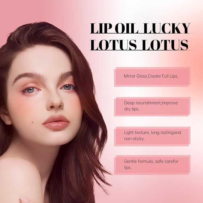 Nourishing High-Shine Lip Gloss,Hydrating & Moisturizing Lip Tint, Non-Sticky, Long-Lasting Glossy Lip Stain,Softens & Plumps Lips for Smooth,Gentle Formula for Dry Lips 08#Berry