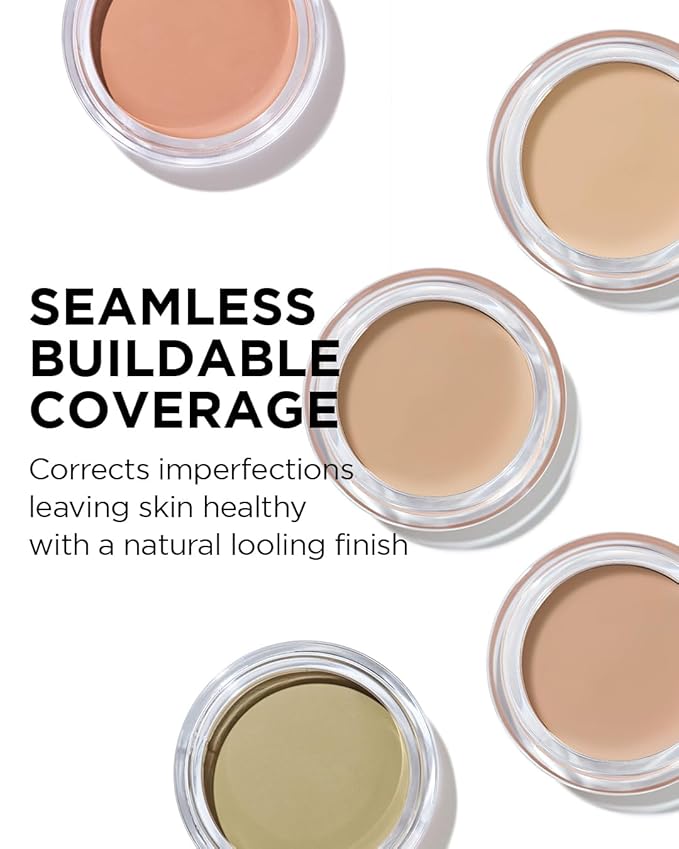 THESAEM Cover Perfection Pot Concealer 0.14oz - Peach Beige Color Corrector for Dark Circles & Bluish Tones - Single Pot Intensive Coverage Balm for Under-Eye & Discoloration - Korean Makeup