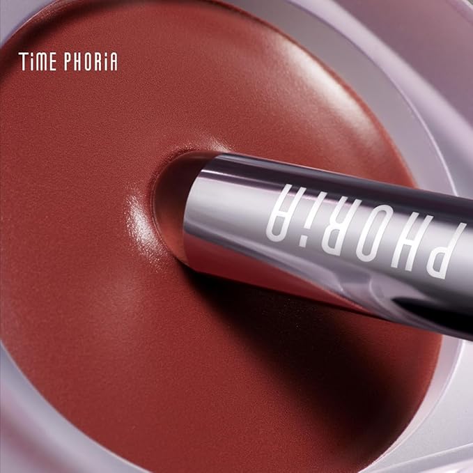 ORBITA LIP AND CHEEK BLURRING POT | Lip & Cheek Tint with Soft Velvety Mud Texture, Blur Matte Finish Lipstick, Featherlight, Multi-Use Makeup, Buildable Color, Long-Wearing (007 Rosastra)
