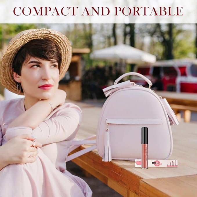 12 Colors Cream Texture Lipstick for Women, Long Lasting Lipstick Non-Stick Lipgloss Velvet Lip Makeup, Moisturizing Liquid Lip Stick Non-Fading Lip Gloss Hydrating Lip Tint for Makeup (#08)