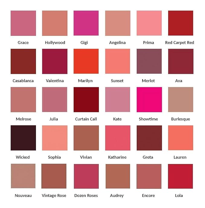 Jolie Luxury Matte Lipstick - Hydrating Creamy Formula, Paraben Free (Angelina)