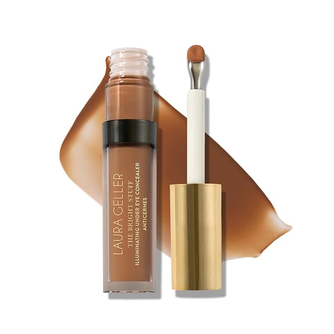 LAURA GELLER NEW YORK The Bright Stuff Illuminating Under Eye Concealer with Cooling Metal Tip - Light Coverage (06 Tan)