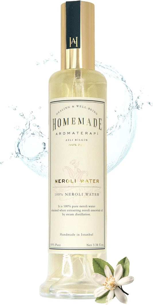 HMA | Neroli Water Facial Mist – 100% Pure Orange Blossom Hydrosol | Alcohol-Free Toner with Sodium Levulinate & Anisate | Hydrating Mist for Sensitive Skin | 3.38 FL Oz