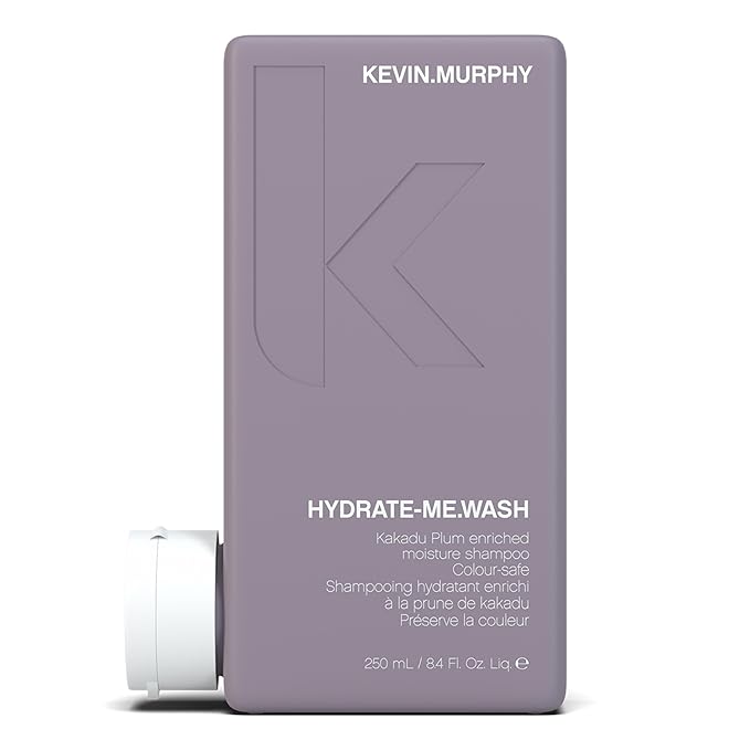 KEVIN.MURPHY HYDRATE-ME.WASH - Hydrating Shampoo for Natural & Coloured Hair - For Dull, Parched & Dry Hair - Deep Nourish Shampoos - 250 ml / 8.4 fl oz
