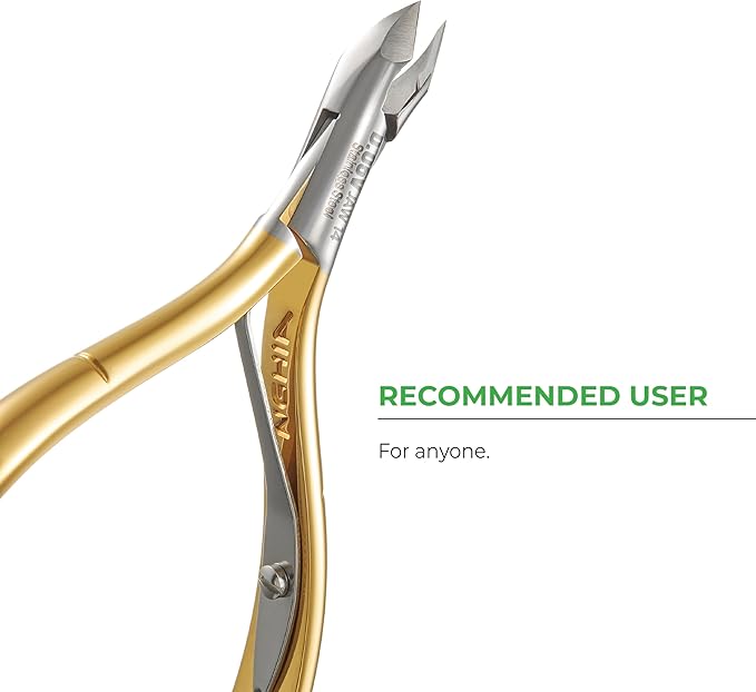 NGHIA Premium Cuticle Nipper - D-05V Jaw 14 (Stainless Steel) - Professional Nail Tools