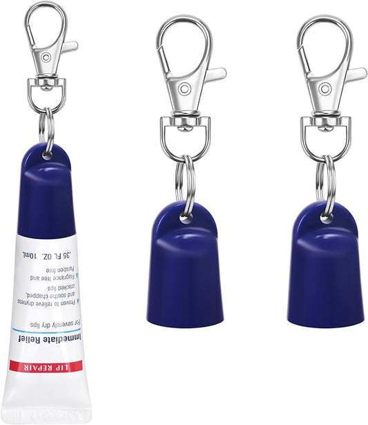 2 Pcs Keychain Holder for Aquaphor Lip Repair- Polypropylene Cap Accessory - Fit Lip Balm Keychain