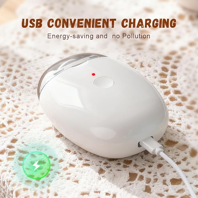 Universal Automatic Fingernail Grinder,Portable Electric Nail Clipper with LED Light and 3 Speeds,360° Silent Auto Fingernail Cutter and Polishing Trimmer for Safe (1 PCS)