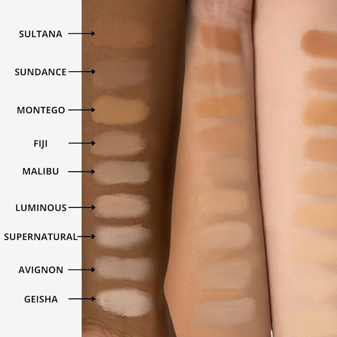 Honeybee Gardens Pressed Mineral Powder Foundation Refill, Sundance, Deep Tan/Mocha, Adjustable Coverage, Natural Finish, With Botanical Extracts And Vitamin E, 7.5g