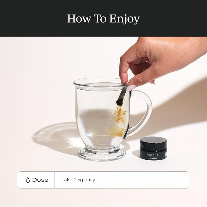 CYMBIOTIKA Pure Himalayan Shilajit Resin 500mg - 84+ Trace Minerals, High Potency with Elemental Gold & Fulvic Acid - for Energy, Focus, Immune & Digestive Support - Authentic Shilajit Resin