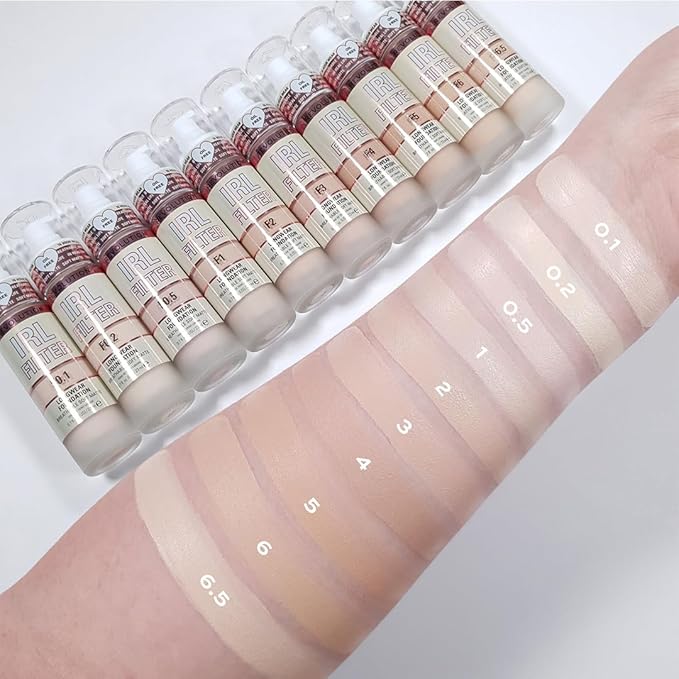 Revolution, IRL Filter Longwear Foundation, Soft & Breathable Formula, Medium to Full Coverage, Matte Finish, F1, 0.7 fl oz