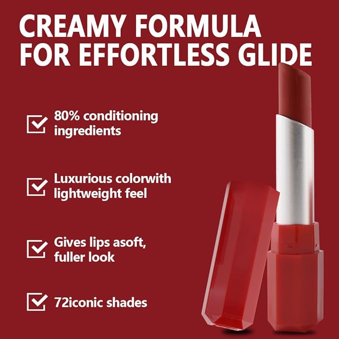 Pale Orange Matte Lipstick - Lip Crayon & Face Paint Stick for Women, Smooth Pigmented Everyday Wear, Younger-Looking Lip Makeup, Labial con color para uso diario 05