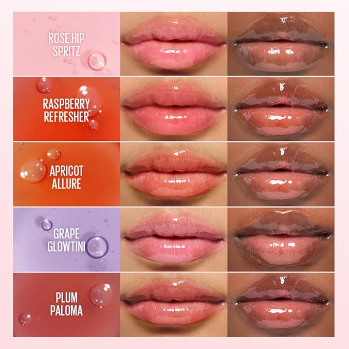 Kaja Lip Plumping - Juicy Glass 06 Apple Cider | Hydrating, Feel Plumped and Lightweight with Vitamin Tree Fruit Oil, Vegan, Cruelty-Free, Clear Tint Stain Shine Gloss Plumper, Long Lasting