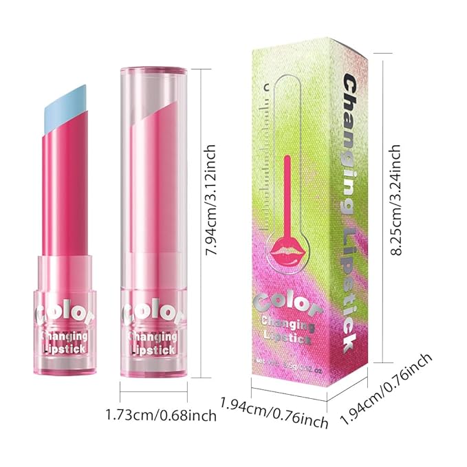 BINGBRUSH Color Changing Lipstick Set, PH Lip Balm Mood Lipstick, Natural Color-Changing Tint with Deep Moisture, Long Lasting Personalized Lip Gloss for Daily Wear or Gifts (02# Ice Fairy)