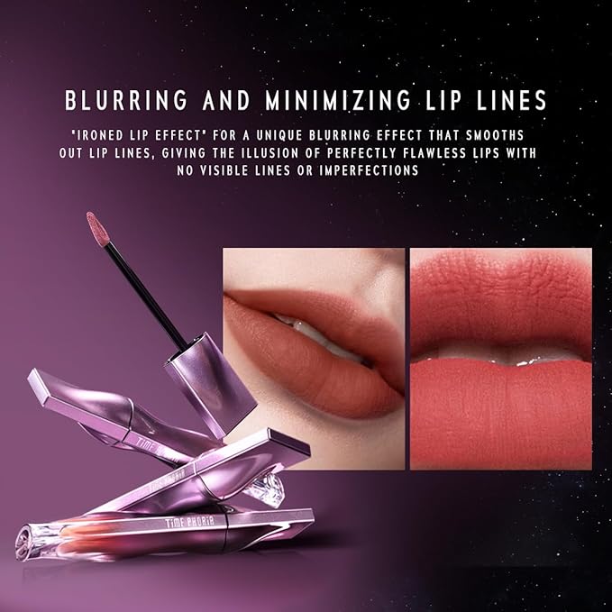 NEBULA VELVET LIP CREAM-Long Lasting Lip Stain, Waterproof and Transferproof Lip Tint, Matte Finish, Smooth Out Lip Lines, Lightweight & High Coverage, Stocking Stuffers (006 ARIES)