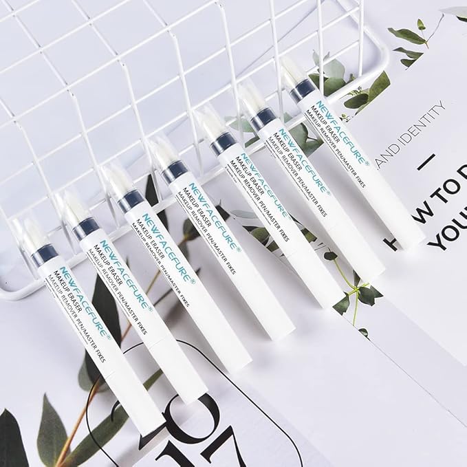 2Pack Eyeliner Remover Eraser Pen, Eye Make Up Corrector, Easy to Remove and Correction Magnetic Eyeliner Fixer, Extract for Sensitive Skin Original (white -2)
