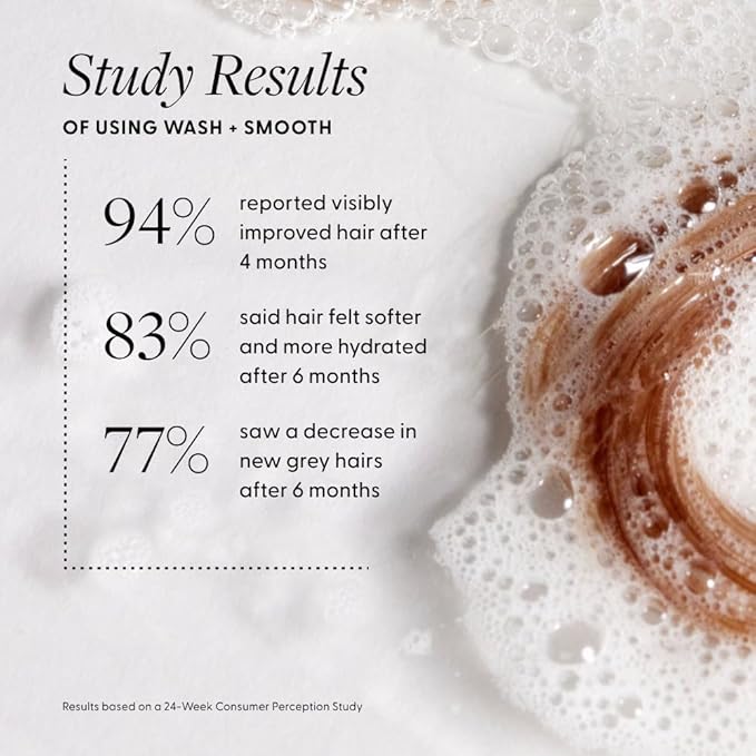 Arey Smooth Conditioner | Reduce Signs of Aging Hair | Retains Moisture & Promotes Smoothness for Fine to Medium Hair | Pair with Wash Shampoo | Vegan, Gluten-Free, & Cruelty-Free (8.45 Fl Oz)