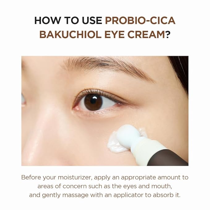SKIN1004 Centella Probio-Cica Bakuchiol Eye Cream 0.68 fl.oz, 20ml, Korean Eye Cream with Bakuchiol & Centella, Hydrating Eye Treatment for Eye Area Care, Retinol Alternative, Vegan, Korean Skin Care
