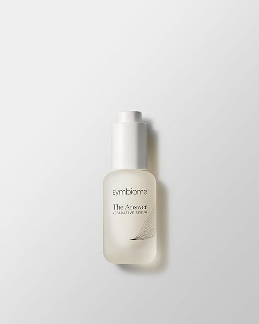 symbiome The Answer Reparative Face Serum, Collagen Enhancing Anti-Aging Serum, Stem Cell Media Blend Facial Serum, Hydrating Hyaluronic Acid Serum for Face, 30 mL