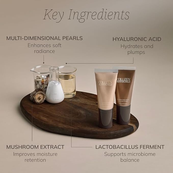 Colleen Rothschild Ethereal Glow Serum – Skincare-Packed Radiance Elixir – Hydrating, Barrier Strengthening, Soft-Focus Glow, 2 Shades for All Skin Types