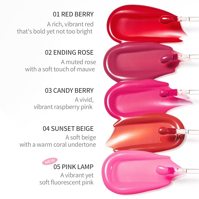 Pudding Glow Korean Lip Tint | Natural Lip Stain | Gloss to Stain | Long-Lasting & Non-Sticky | Lightweight Lip Tint | 0.14 oz. (04 SUNSET BEIGE)
