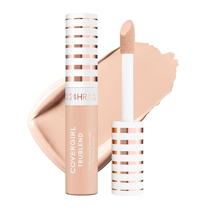 COVERGIRL TruBlend Undercover Concealer, Buildable, Full Coverage, 24-Hour Wear, Matte Finish - L200 Light Ivory (Packaging May Vary)
