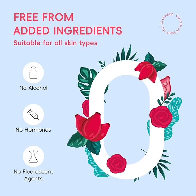 Rosehip Skin Care Set, Beauty Skincare Sets, Natural Facial Skin Care Products, Mother's Day Birthday Christmas Gifts Sets for Women, Nourishing, Hydration, Glow Up, 3PCS, Stocking Stuffers