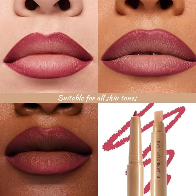 Waterproof Matte Lip Liner Pencil with Silicone Smudger – Long-Lasting Retractable Velvet Crayon, Vegan & Cruelty-Free, Define & Sculpt Lips for Work, Date, Party & Travel (04#, pack of 1)