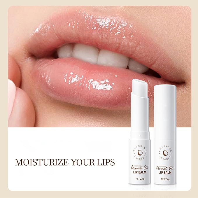 Lip Repair Stick with Coconut Oil Lip Balm Chapstick for WomenAll-Day Moisturization, lip balm hydrating Hydrates Dry lip Moisturizer Repair Holiday Gifts for Self Care