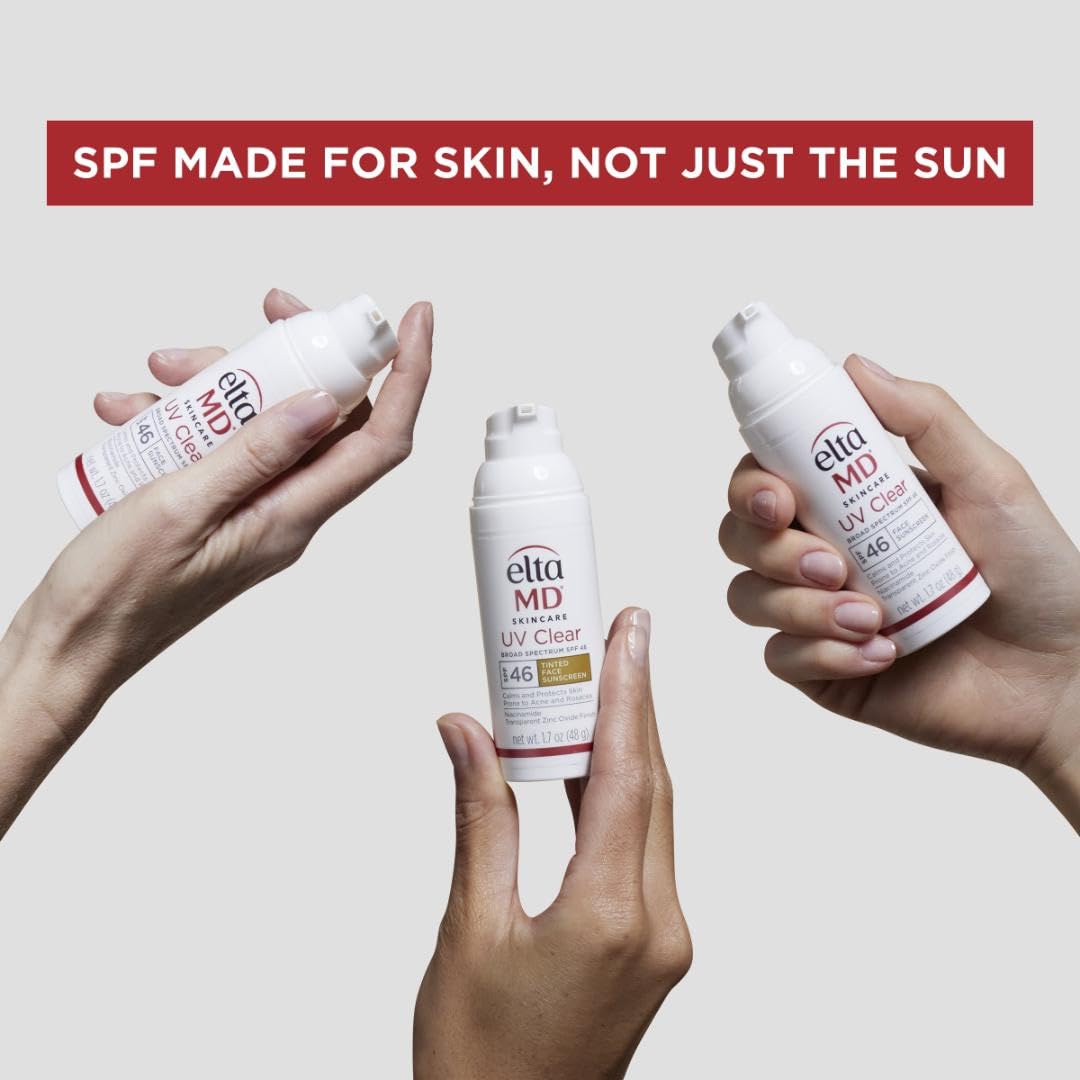 UV Clear Face Sunscreen SPF 46, Oil-Free Sunscreen with Zinc Oxide, Dermatologist Recommended