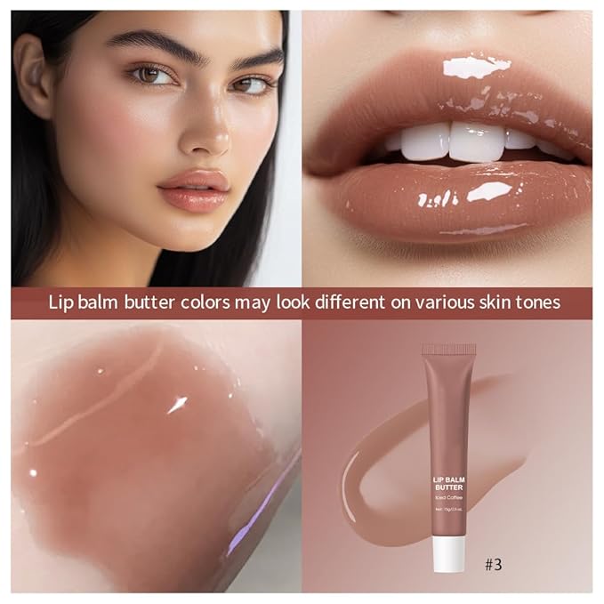 Summer Butter Lip Balm, Moisturizing Hydrating Natural Lip Care, Rich in Nutrients for Soft Smooth Lips