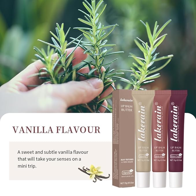 Lip Butter Balm - Ultra-Hydrating, Nourishing Lip Care with Natural Ingredients, Shea Butter & Olive Oil, Soothes & Softens Dry Lips (#6 Pink Sugar, 1)