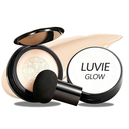 Foundation for Older Women | Perfect for Light/Medium Complexions | Mushroom Head Air Cushion CC Cream - BB Cream Foundation for Mature Skin Makeup Concealer Long Lasting Full Coverage (Natural color)