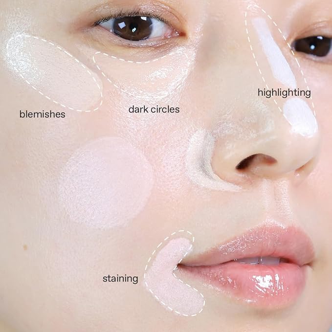 glow not dry concealer #sol #wildamber | covers under-eye circles & blemishes | full-coverage | dual-color&use | melt-in texture | 0.4 oz