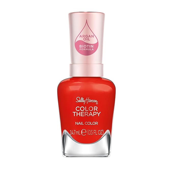 Sally Hansen Color Therapy Nail Polish, Red-iance, Pack of 1