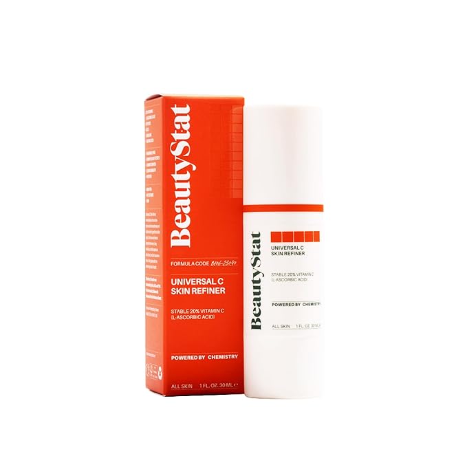 BeautyStat Universal C Skin Refiner - Vitamin C Serum for Face, 20% Pure L-Ascorbic Acid - Created by a 20+ Year Skincare Veteran Cosmetic Chemist (30ml / 1.0 oz)