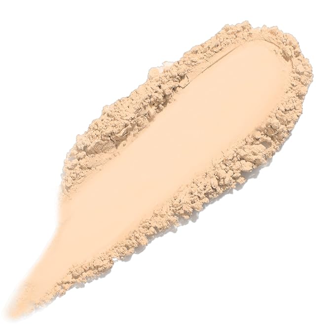 FOCALLURE Flawless Pressed Powder, Control Shine & Smooth Complexion, Pressed Setting Powder Foundation Makeup, Portable Face Powder Compact, Long-Lasting Matte Finish, Beige