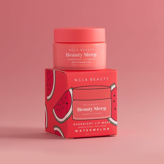 NCLA - Beauty Sleep Overnight Lip Mask | Vegan, Cruelty-Free, Clean Skincare (Watermelon)