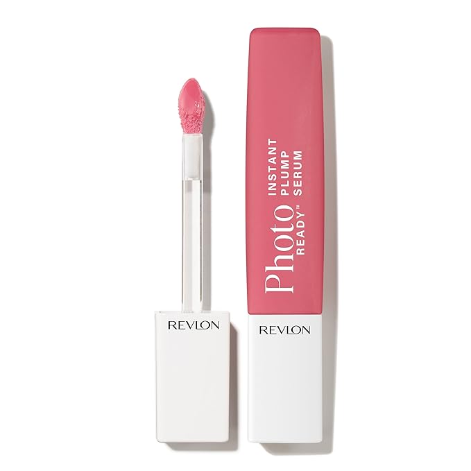 REVLON PhotoReady Instant Plump Serum, Plumping Gloss, Hydrating, Non-Sticky & High Shine Finish, 003 Magically Inflated, 0.25 fl oz
