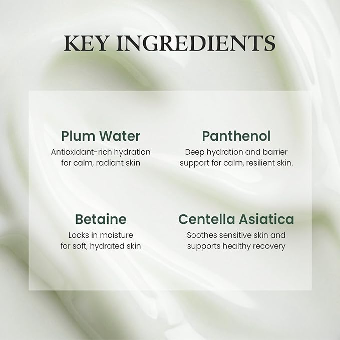The Skin House Plum & Panthenol Calming Moisturizer for Sensitive Skin | Redness Relief, Soothing Hydration & Barrier Support | Lightweight, Non-Irritating Daily Face Cream [70ml,2.37 oz]