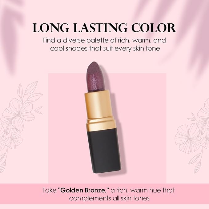 Vera Moore Creme Lipstick, Long Lasting, Lightweight, Moisturizing Opaque Color with Staying Power, Fragrance, and Paraben Free Cosmetics Soft Lipstick (Woodberry)