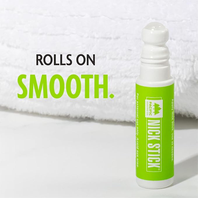 Pacific Shaving Company 2 Nick Sticks + 1 Fresh Mint Lip Balm SPF 15 - A Shave Essential - Puts Nicks in Their Place - Liquid Roll-On Applicator, Dries Clear - With Vitamin E & Aloe Vera (3 Pieces)