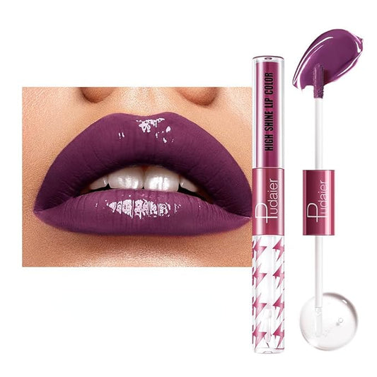 Y-HaLi Double Headed Lip Gloss Moisturizing Lip Oil - Does Not Fade, Honey Lip Gloss and Red Lips - Long-lasting Formula (#15)